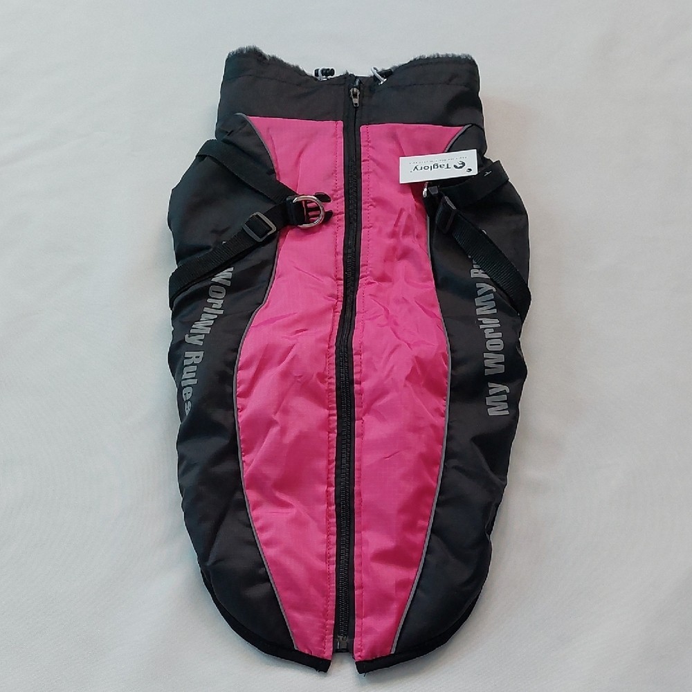 Taglory Pink‎ and Black Dog Jacket Size 3XL